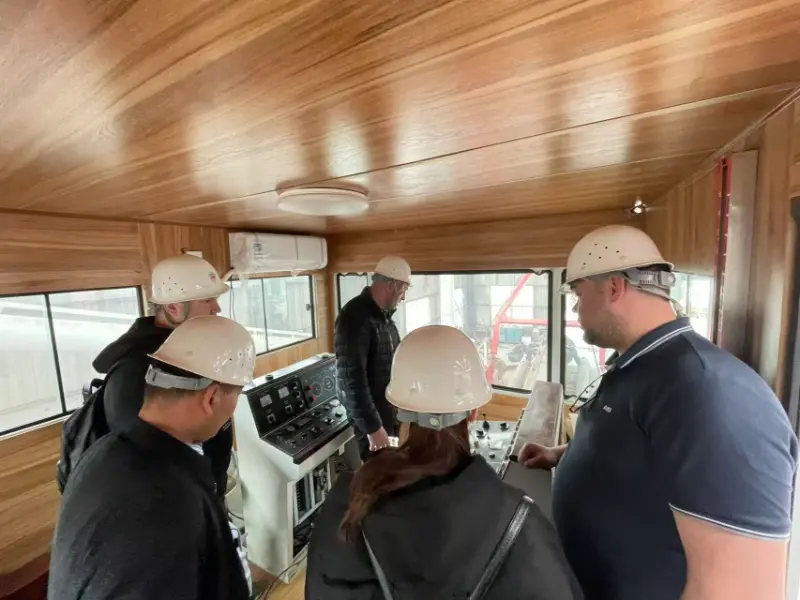 Rysslands kunder besök för kontroll av JMD550 Cutter Suction Mudderverk